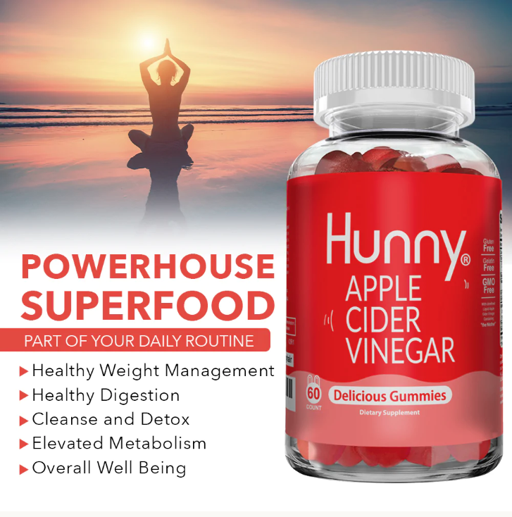 newe Hunny Apple Cider Vinegar Gummies 1000 mg